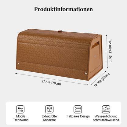 Kofferraum-Organizer, Faltbar & Wasserdicht für PKW/SUV in Lederoptik