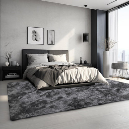 Flauschiger Hochflor Teppich Braun 300x425cm – Waschbar & Rutschfest