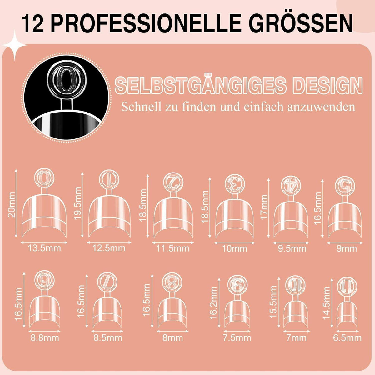 240pcs Oval Kurz Falsche Nägel Set – Acryl Nagelspitzen für DIY Maniküre