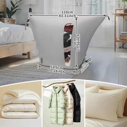 Extra Große Vakuumbeutel für Kleidung & Bettwäsche – 2er Set