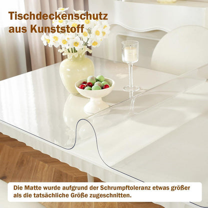 Transparente Tischfolie 100x220 cm – Rutschfest & Kratzfest