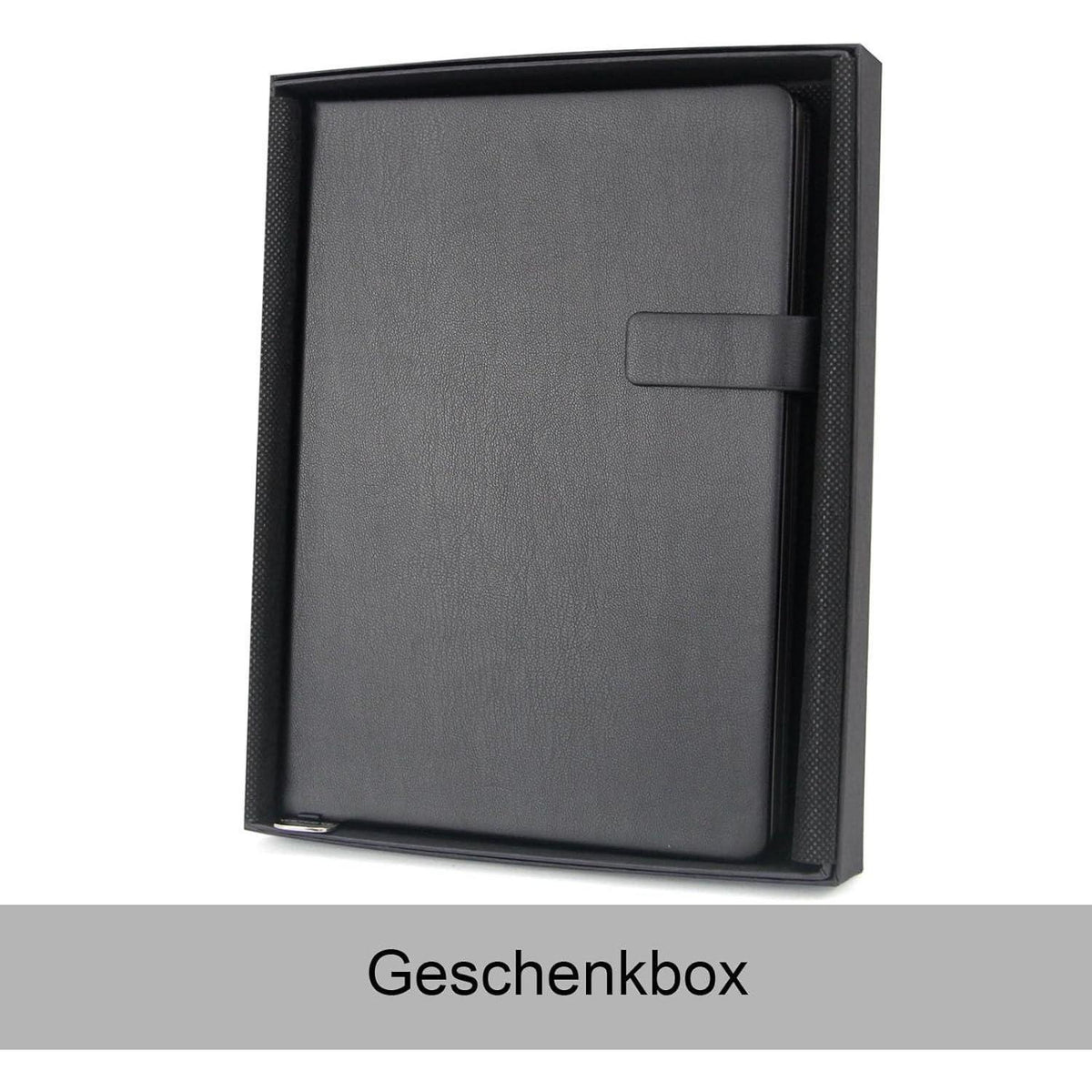 A5 Hardcover Notizbuch mit Verschlussband – Geschenkbox
