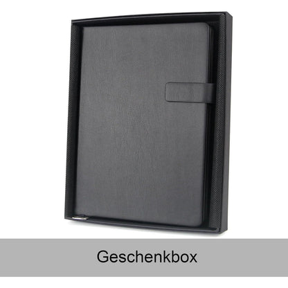 A5 Hardcover Notizbuch mit Verschlussband – Geschenkbox