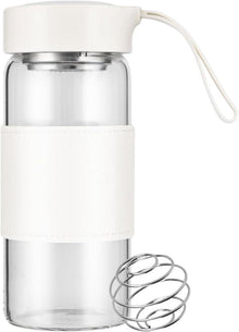 16oz BPA-freier Shaker aus geruchlosem Glas mit Sieb und Mischball