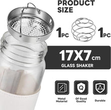 16oz BPA-freies Borosilikatglas Protein Shaker mit Sieb