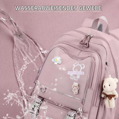 Schulrucksack Trolley Mädchen Teenager Lila mit 6 Rollen