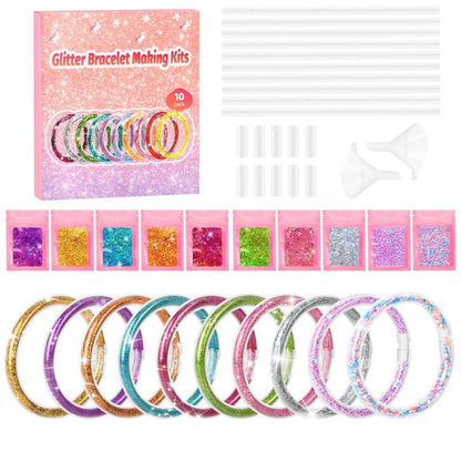 DIY Glitzerarmband-Bastelset für Mädchen ab 6 Jahren