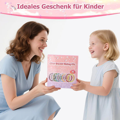 DIY Glitzerarmband-Bastelset für Mädchen ab 6 Jahren