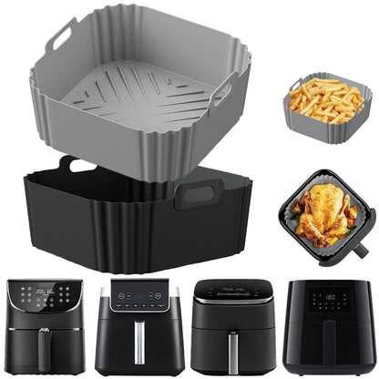 Silikonform für Heißluftfritteuse – 2er Set, 8cm hoch