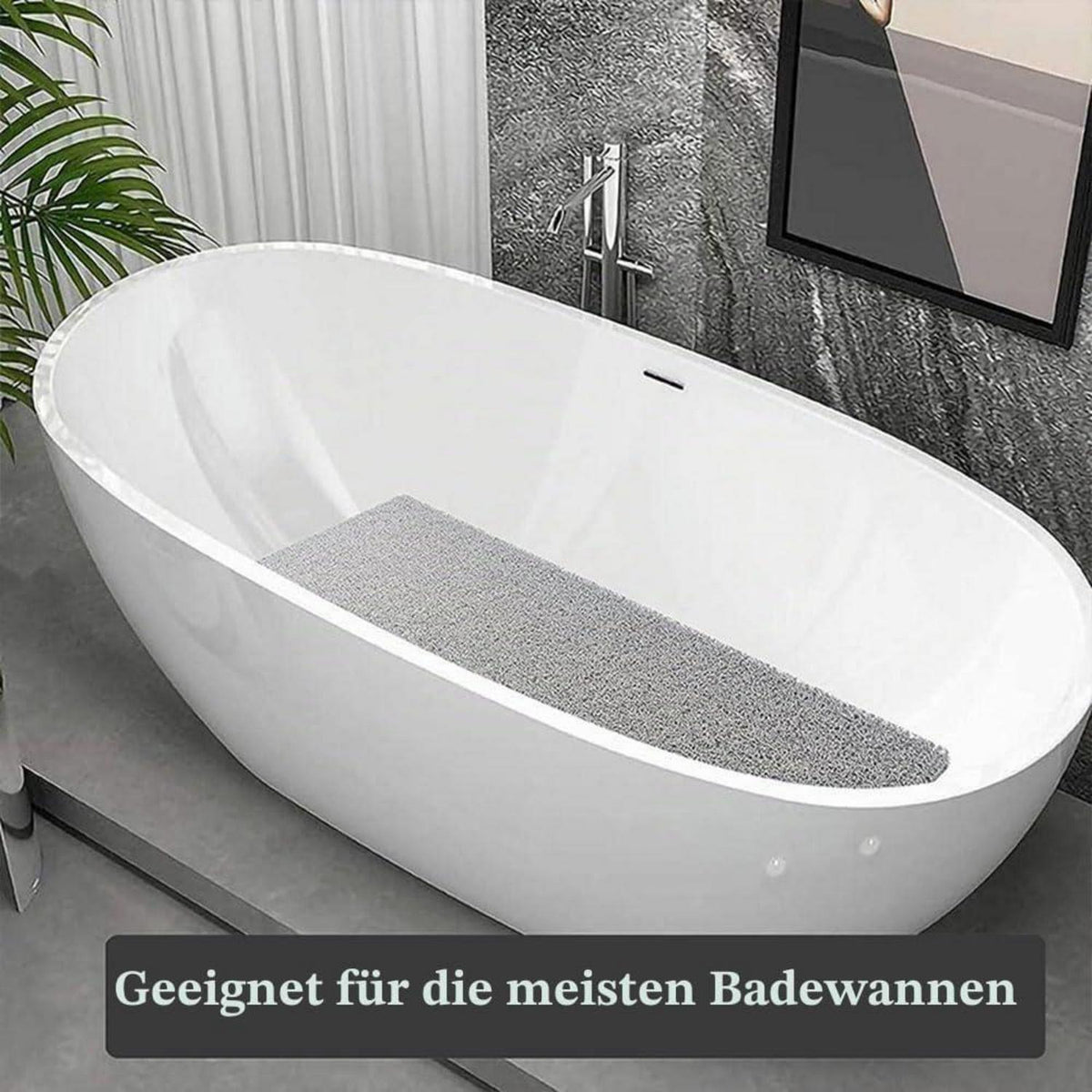 Rutschfeste Duschmatte PVC Luffa 90x120cm – Schnelltrocknend