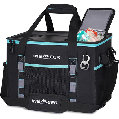 Kühltasche 40L XXL Faltbar – 60 Dosen, Camping & Picknick