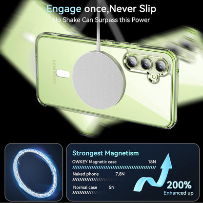 Magnetische Schutzhülle für Samsung Galaxy A54 5G, Matt Transparent