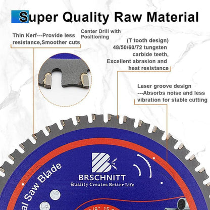 Kreissägeblatt Metall 165mm 48T TCT 20/15.875mm 10 Stück