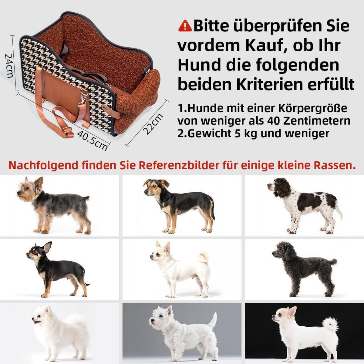 Hundesitz Auto Mittelkonsole – Wasserdicht & Mit Taschen