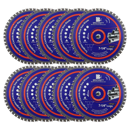 Kreissägeblatt Metall 184mm 48T TCT 10 Stück