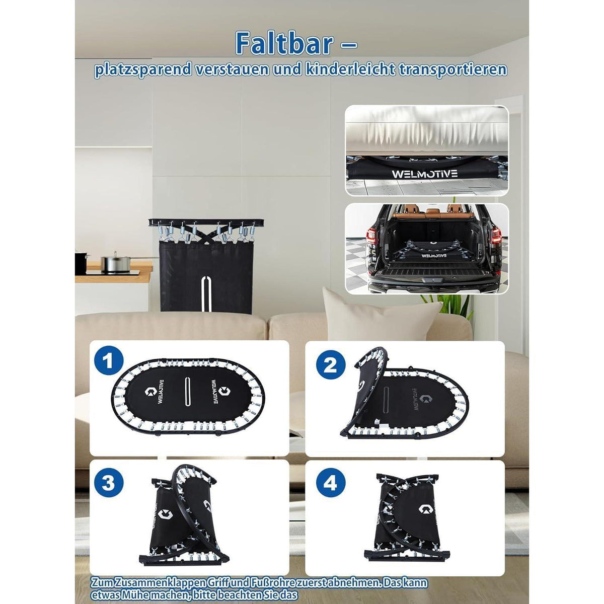 Orales Indoor Trampolin 2 Personen – Geräuscharm & Belastbar