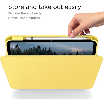 CACOE Rotierende Hülle für iPad 11/10 Gen. 2025/2022, Gelb