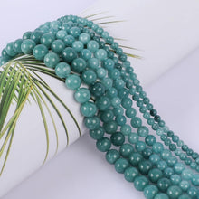 Aquamarin Perlen 8mm - 90 Stück für Schmuck & Basteln