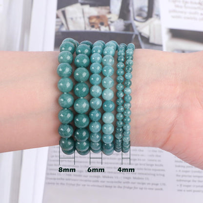 Aquamarin Perlen 8mm - 90 Stück für Schmuck & Basteln