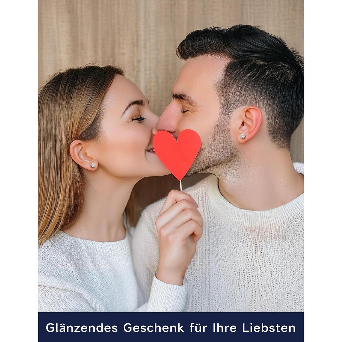 Moissanit Ohrstecker Silber 925 Damen – 3 Karat Stecker Ohrringe