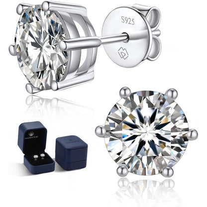 Ohrstecker Silber 925 mit Moissanit – Damen Schmuck Geschenk