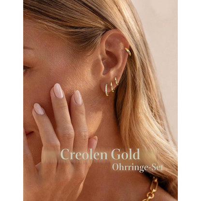 5 Paar Creolen Silber 925 – Helix & Knorpel Ohrringe