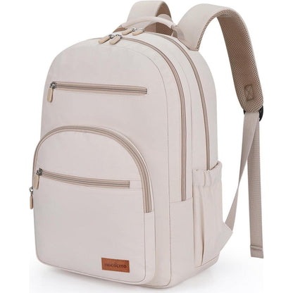 Damen Rucksack 15,6 Zoll Laptopfach Wasserdicht Schulrucksack Schwarz Gold