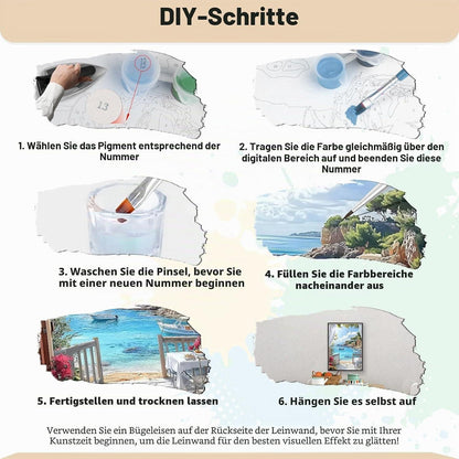 Malen nach Zahlen Meerlandschaft für Erwachsene – DIY Ölgemälde Set