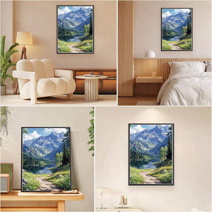 Malen nach Zahlen Erwachsene Berge Landschaft DIY Set 40x50cm
