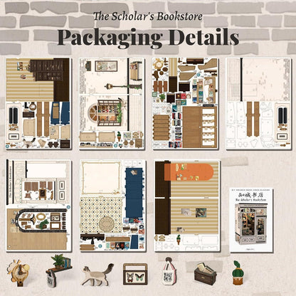 DIY Buchregal "The Scholar's Bookstore" – Modellbausatz