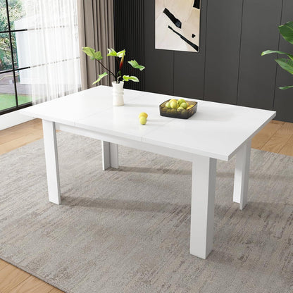 Esstisch weiß 120x70cm mit Stauraum – Multifunktional & Platzsparend