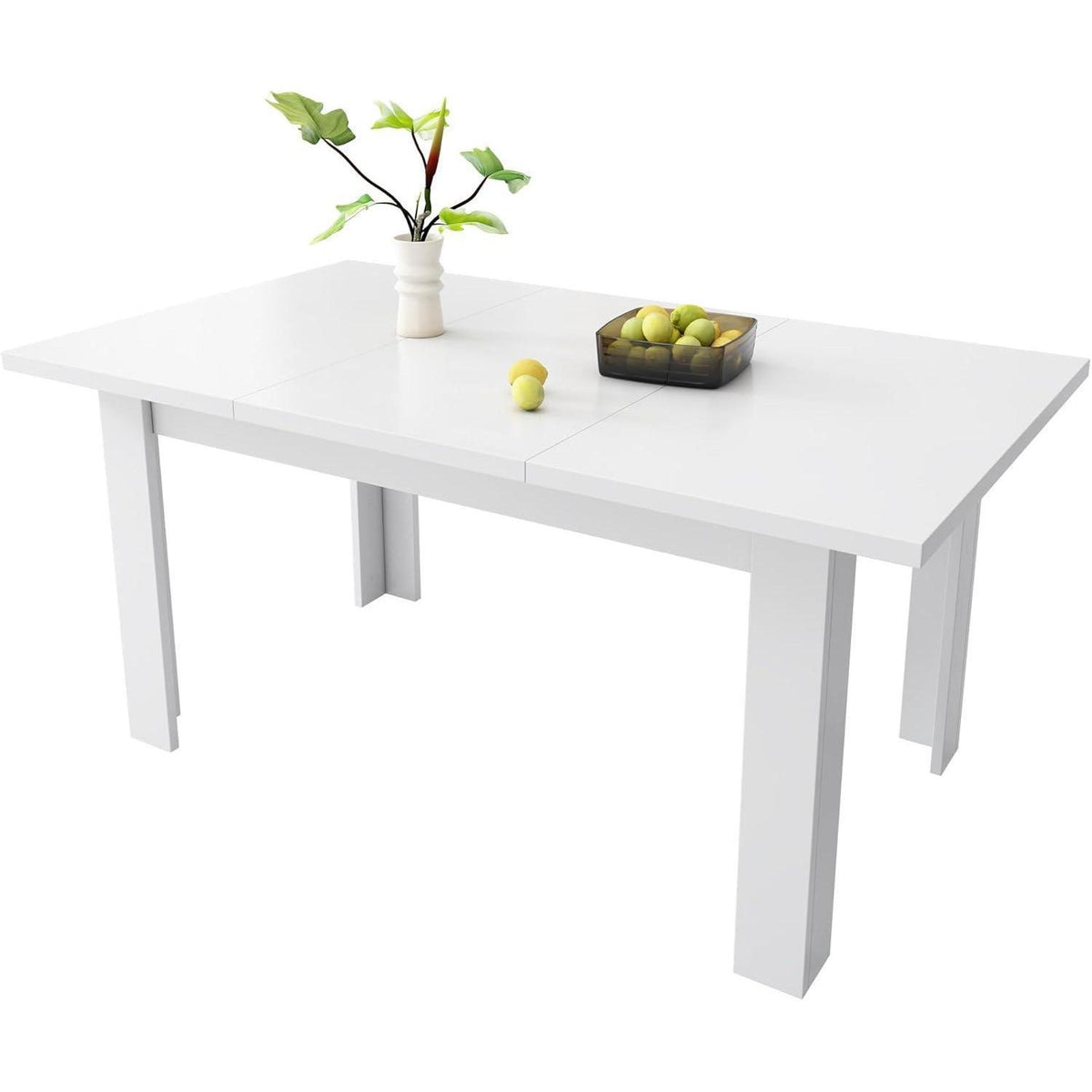 Esstisch weiß 120x70cm mit Stauraum – Multifunktional & Platzsparend
