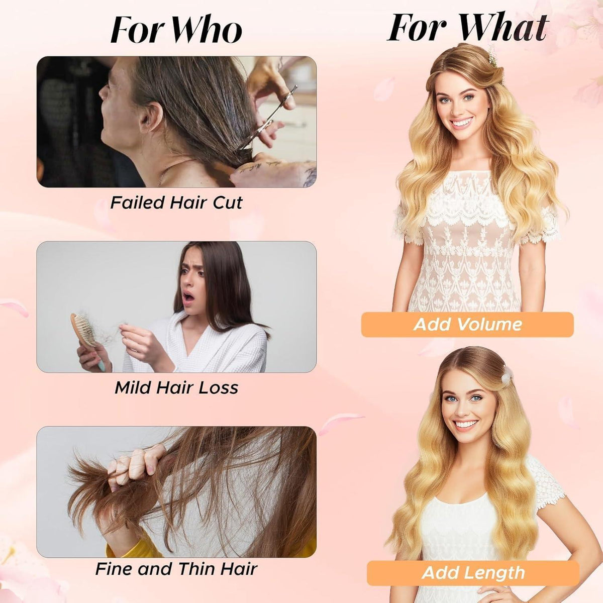 Echthaar Clip-Ins Platinblond 35cm - Remy Haarverlängerung