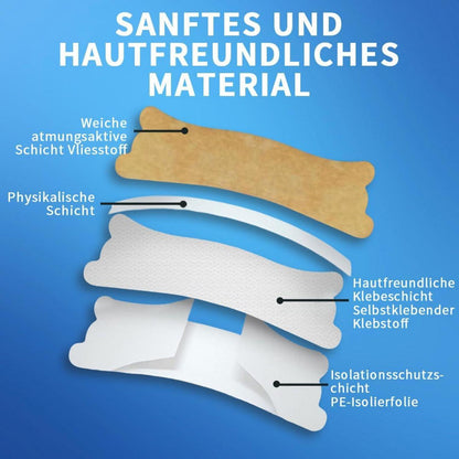 Nasenpflaster gegen Schnarchen und verstopfte Nase