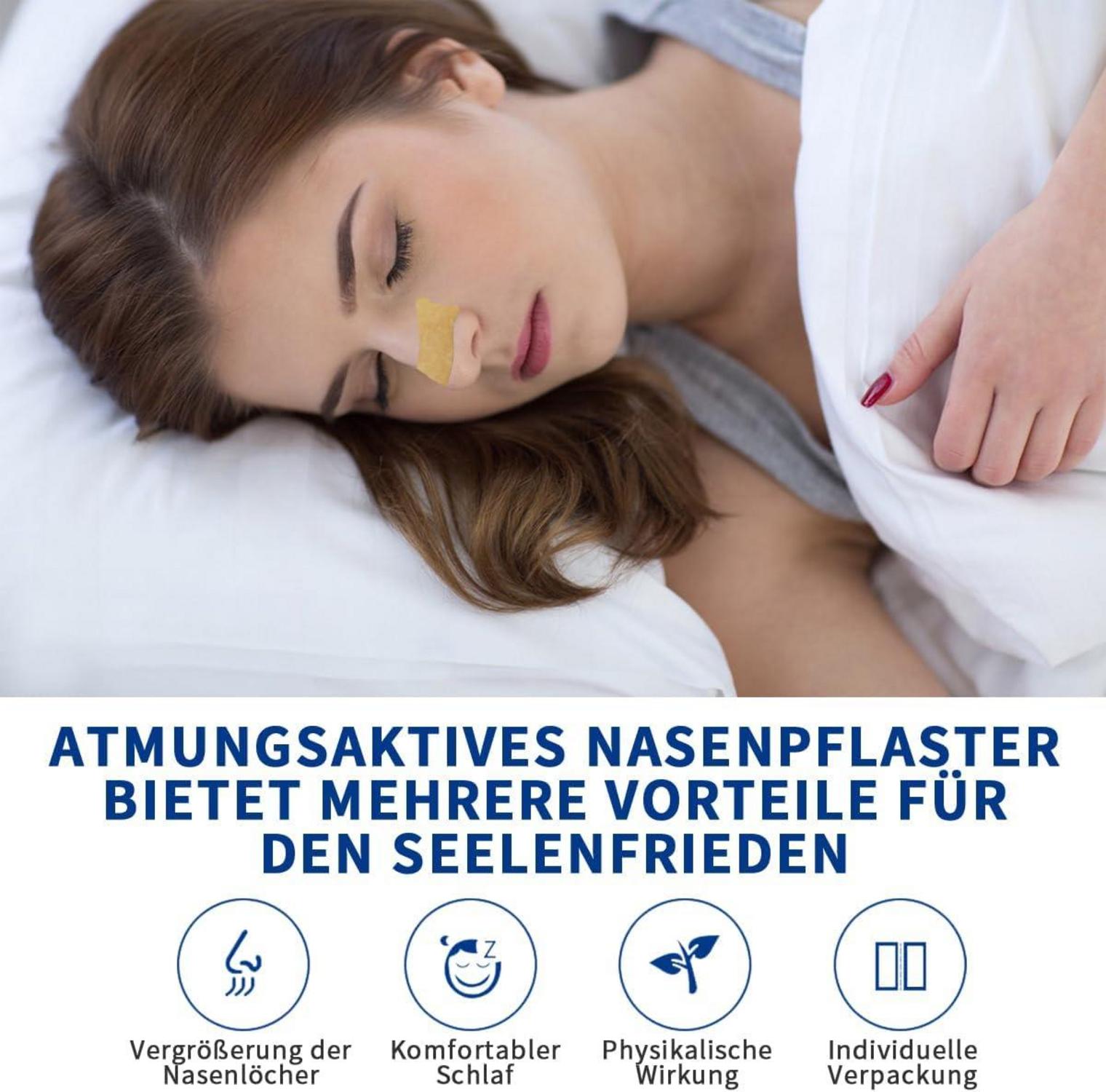 60x Nasenpflaster Anti-Schnarch Strips Nasal Strips Schnarchen
