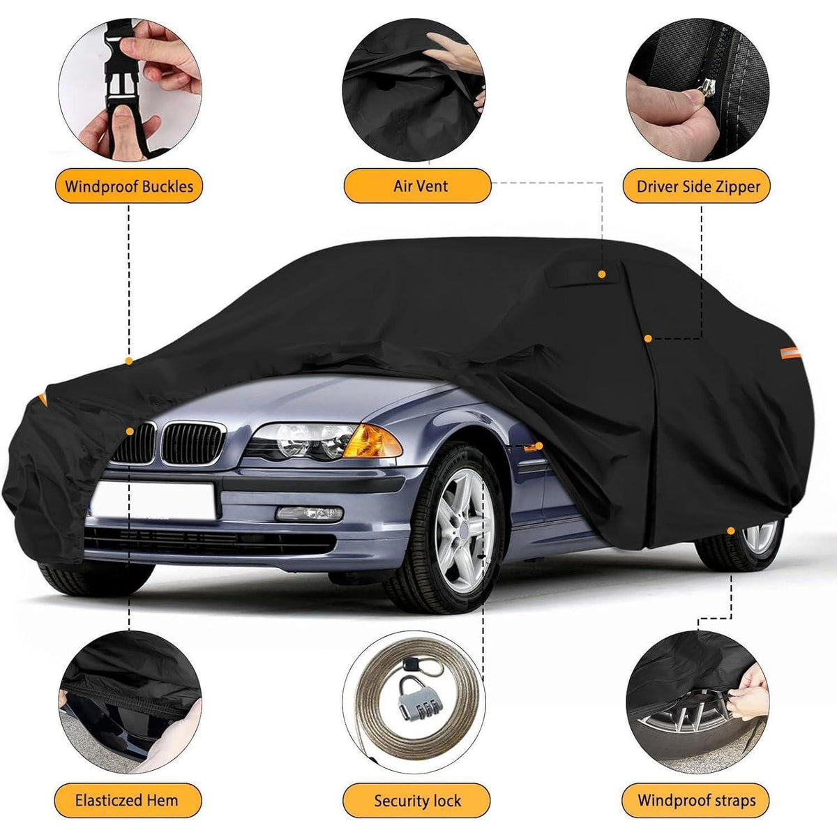 Autoabdeckung Wasserdicht BMW 3er E30/E36/E46 Estate