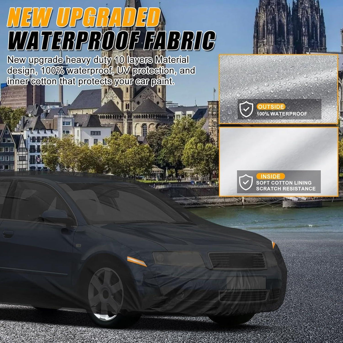 Wasserdichte Autoabdeckung für Audi A4 B5/B6 (1994-2004)