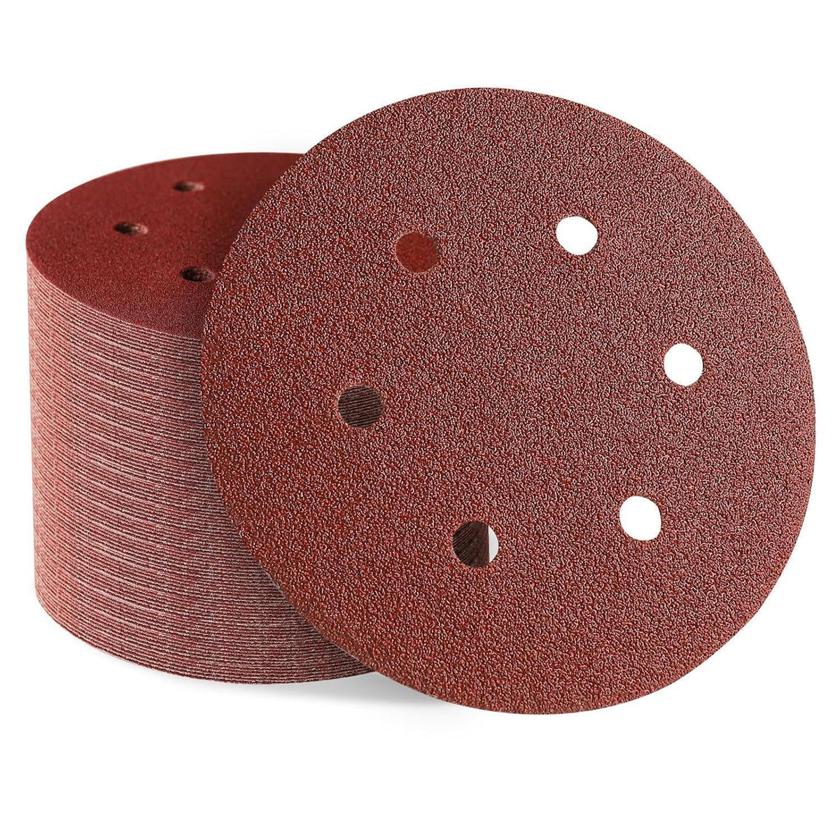 Schleifpapier 150mm Klett, 100 Stück, gemischte Körnung