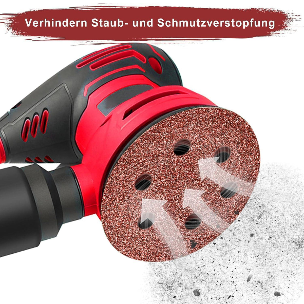 Schleifpapier 150mm Klett, 100 Stück, gemischte Körnung