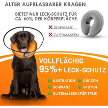 Aufblasbare Hundehalskrause 2in1 – Leckschutz & Komfort [Größe 2]