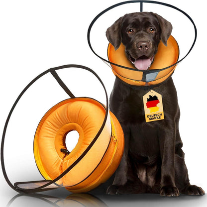 Aufblasbare Hundehalskrause 2in1 – Leckschutz & Komfort [Größe 5]