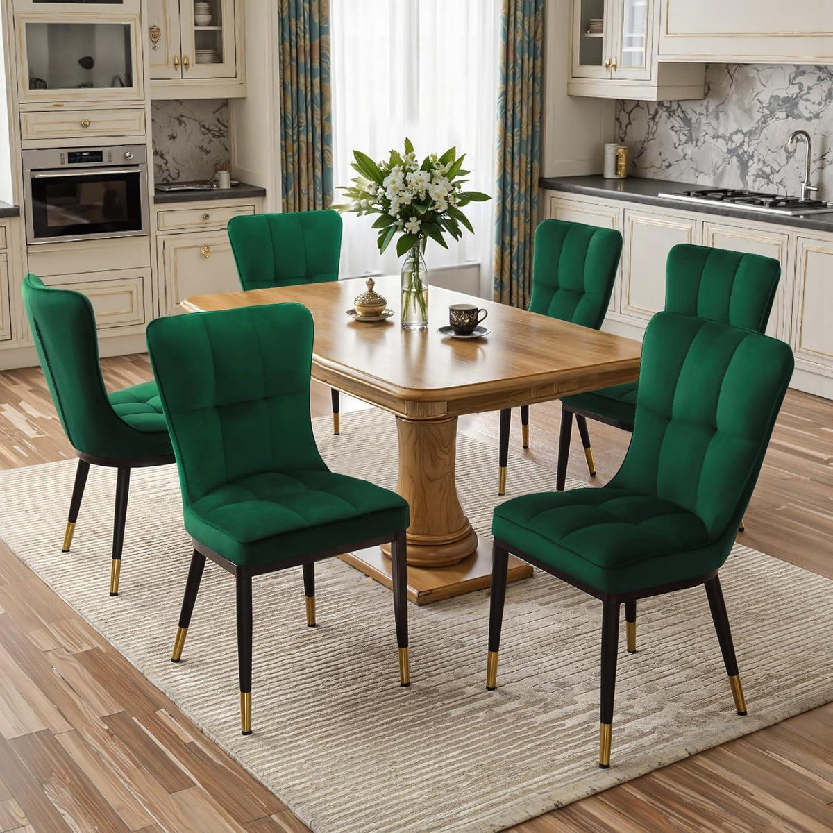 Samt Esszimmerstühle Set 2x – Bequem, Modern & Robust