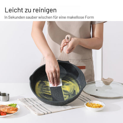 3-tlg. Antihaft Bratpfannen-Set 24/28/32 cm – Induktion
