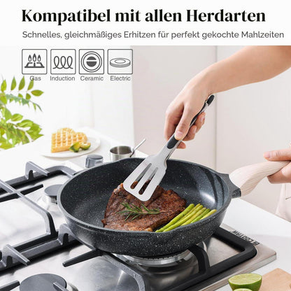 3-tlg. Antihaft Bratpfannen-Set 24/28/32 cm – Induktion