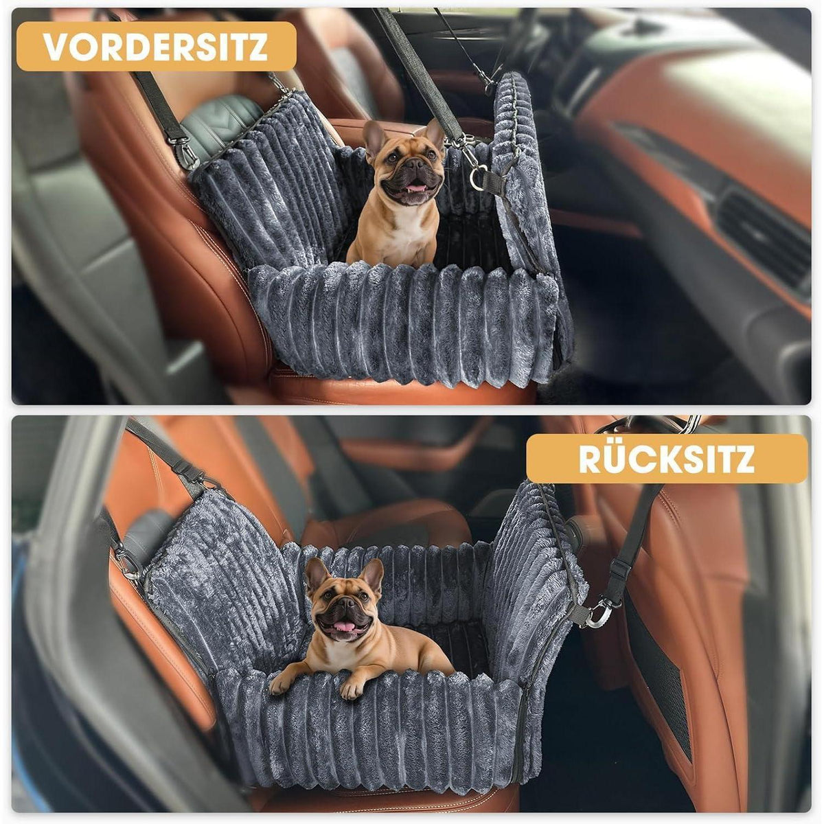 Hunde Autositz Memory Foam – Komfortabel & Sicher für kleine Hunde