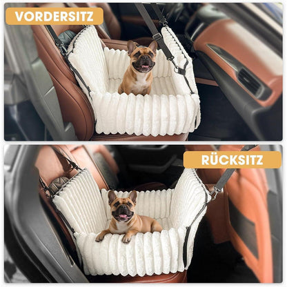 Hunde Autositz Memory Foam – Waschbar & Verstellbar