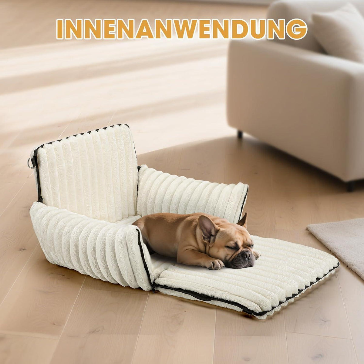 Hunde Autositz Memory Foam – Waschbar & Verstellbar