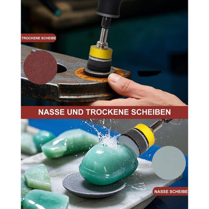 250x Schleifscheiben 50mm Klett für Bohrer & Dremel | 80-3000 Körnung