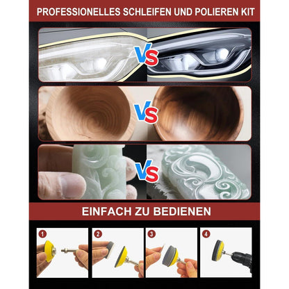 250x Schleifscheiben 50mm Klett für Bohrer & Dremel | 80-3000 Körnung