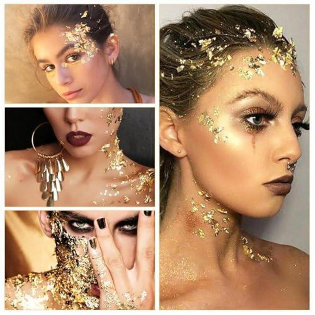 Blattgold Imitation 300 Blatt zum Basteln – 3 Farben